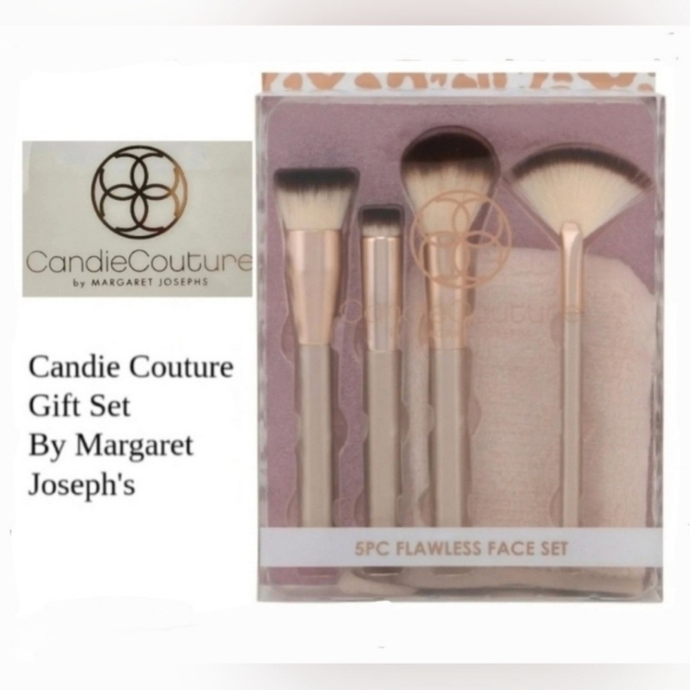 5-Piece Flawless Face Brush Set - Rose Gold